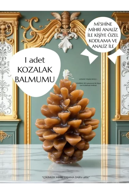 Doğal Kozalak mum