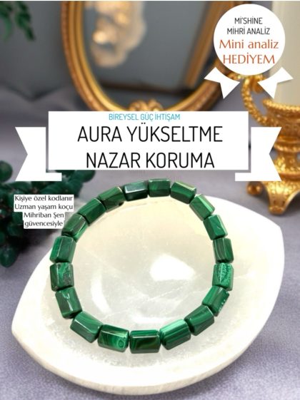 AURA & NAZAR &İHTİŞAM & KALP ÇAKRASI BİLEKLİĞİ